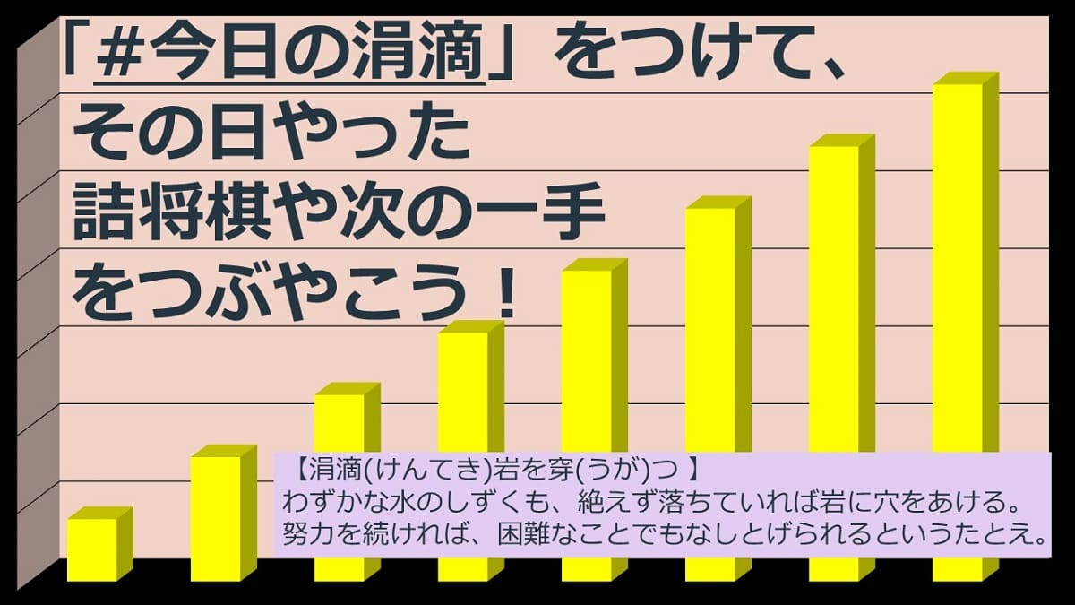 初段を皆で目指す 級位者集合 将棋上達のための努力の仕組み化 今日の涓滴 読書で現役世代を元気にするブログ